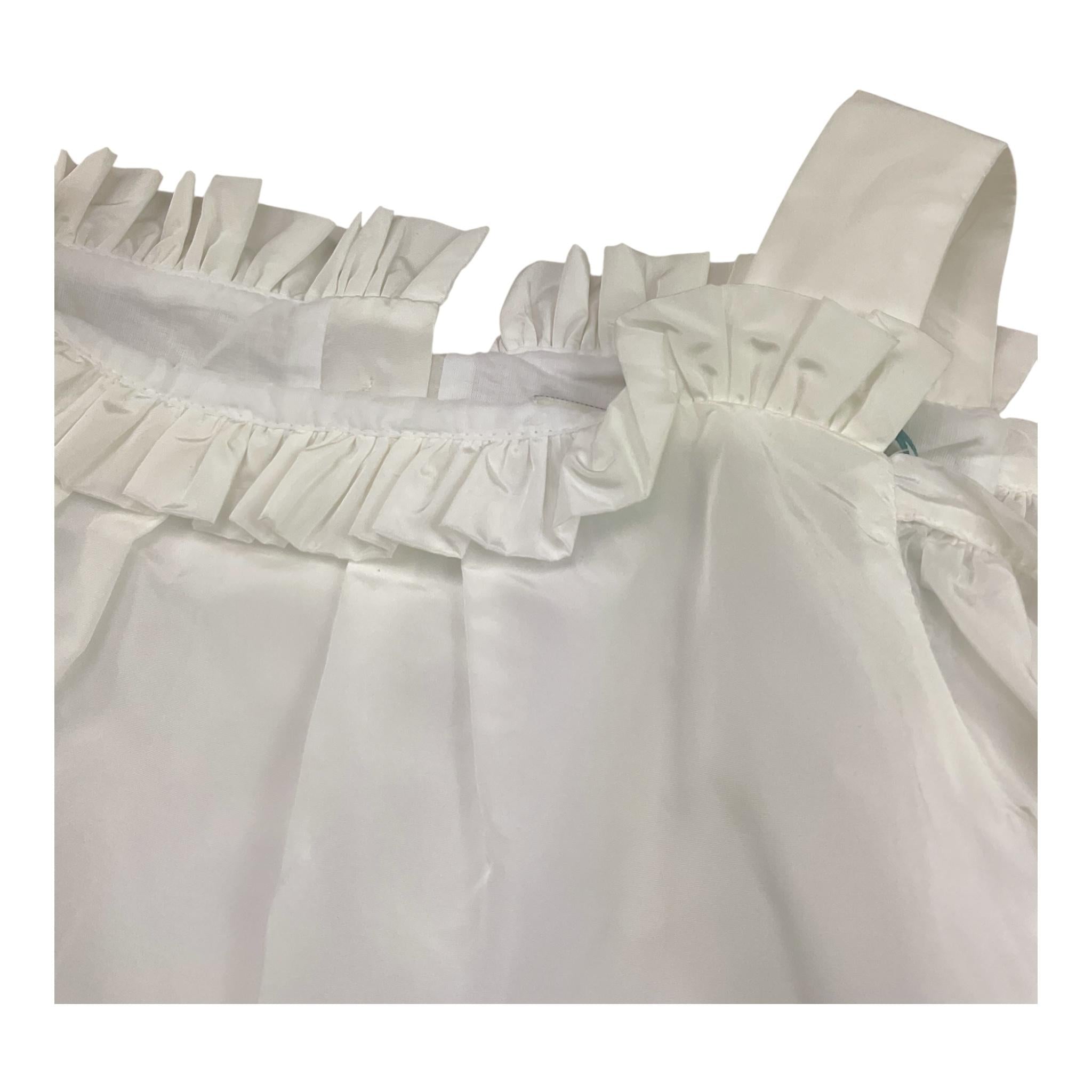 A' La Page Camicia Tinta Unita Modello Top per Bambina ANEMONE BIANCO A' LA PAGE 