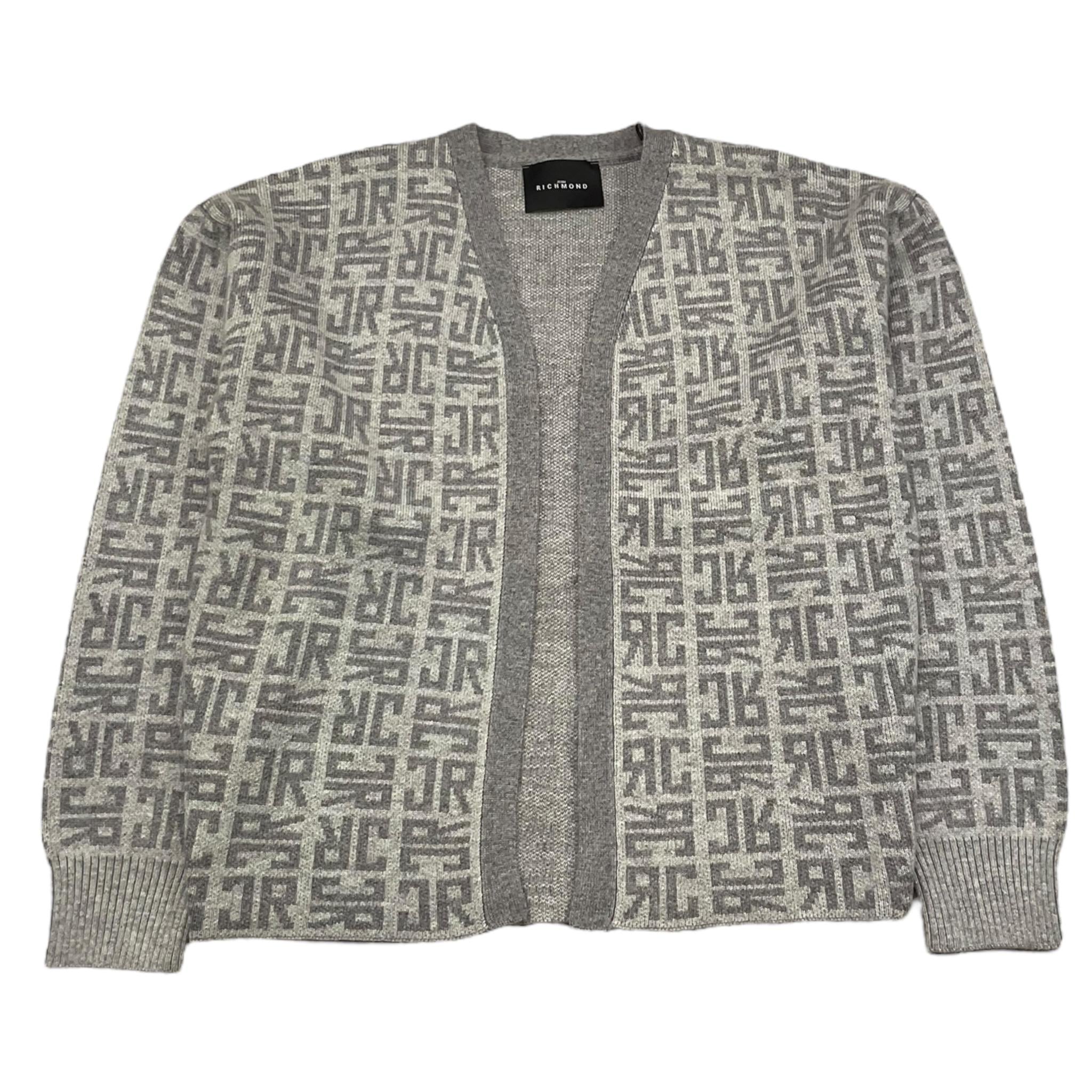 JOHN RICHMOND cardigan tinta unita con stampe logo Grigio per Bambina RGA25230CO GRIGIO JOHN RICHMOND 