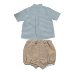 Valentina Bebes Completo 2 Pezzi Camicia-Bermuda per Neonato LOVE4 BEIGE VALENTINA BEBES 