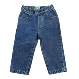 Kenzo Jeans Tinta Unita con Elastico In Vita per Neonato K60506 BLU KENZO 