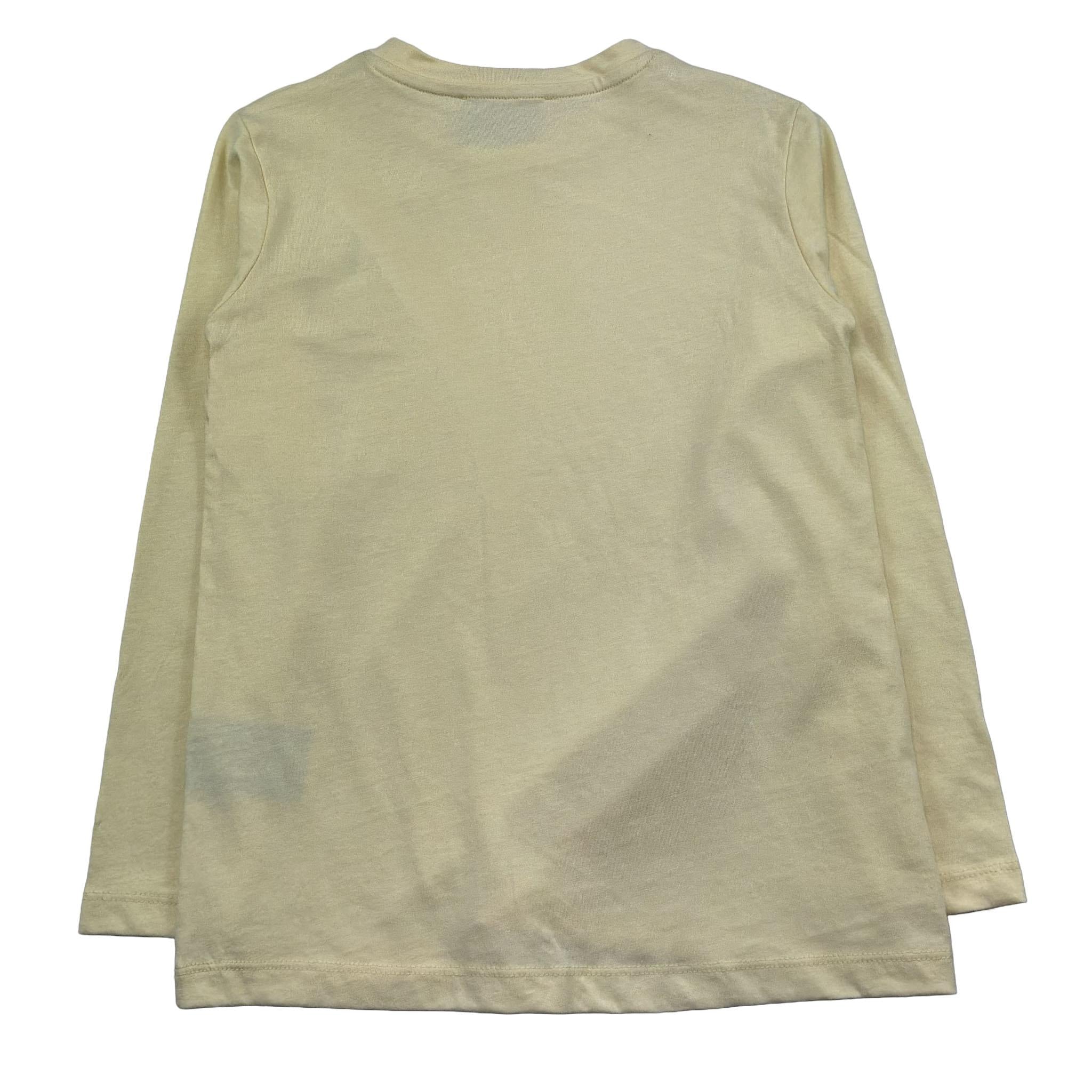 Trussardi Shirt Girocollo Tinta Unita con Logo per Bambina TGP26013TS GIALLO TRUSSARDI 