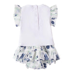 Minibanda Completo 2 Pezzi T-Shirt-Culotte per Neonata 3B786X BIANCO MINIBANDA 