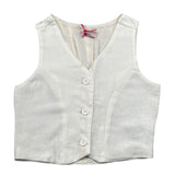 Kaos Gilet Tinta Unita per Bambina KS203 BEIGE KAOS 