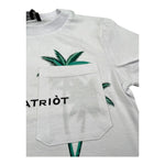 Patriot T-Shirt Girocollo Tinta Unita con Taschino per Neonato PTS001 BIANCO PATRIOT 