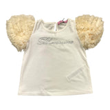 Miss Blumarine 2-teiliges Set T-Shirt-Rock zweifarbig weiß/creme für Baby Mädchen
