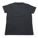 Daniele Alessandrini T-Shirt Rundhalsausschnitt Einfarbig mit schwarzem Logo-Print für Kinder