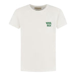 Woolrich T-Shirt Girocollo Tinta Unita con Logo per Bambino CFWKET0140MRUT PANNA WOOLRICH 