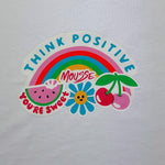 Mousse T-Shirt Girocollo Tinta Unita con Stampa per Neonata SKTSC377WN BIANCO MOUSSE 