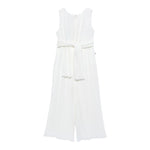 Abel & Lula Tuta Intera Tinta Unita Giromanica per Bambina 5221XX BIANCO ABEL & LULA 