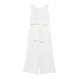 Abel & Lula Tuta Intera Tinta Unita Giromanica per Bambina 5221XX BIANCO ABEL & LULA 