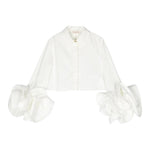 Elisabetta Franchi Camicia Manica Lunga tinta unita Bianco per Bambina EFCA207 BIANCO ELISABETTA FRANCHI 