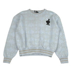 John Richmond Maglia Tinta Unita con Stampa E Fantasia per Bambina RGP26063MA AZZURRO JOHN RICHMOND 