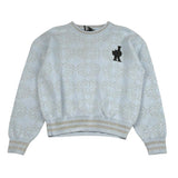 John Richmond Maglia Tinta Unita con Stampa E Fantasia per Bambina RGP26063MA AZZURRO JOHN RICHMOND 