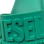 Diesel Ciabatta Tinta Unita con Logo per Bambino CIAB VERDE DIESEL 