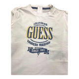GUESS shirt girocollo tinta unita con stampa Bianco per Neonato N4YI30K8HM4XXX BIANCO GUESS 