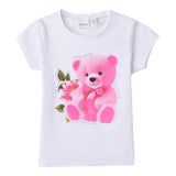 Sarabanda T-Shirt Girocollo tinta unita con Stampa Bianco per Bambina 0B208XJ BIANCO SARABANDA 