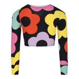 STELLA McCARTNEY shirt girocollo tinta unita con stampa Nero per Bambina TV8C10 NERO STELLA McCARTNEY 