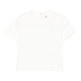 Emporio Armani T-Shirt Girocollo Tinta Unita con Logo per Bambino EB000166 PANNA EMPORIO ARMANI 
