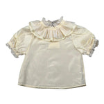 A' La Page Camicia Mezza Manica Tinta Unita per Bambina LIATRIS GIALLO A' LA PAGE 