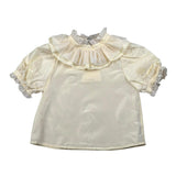 A' La Page Camicia Mezza Manica Tinta Unita per Bambina LIATRIS GIALLO A' LA PAGE 