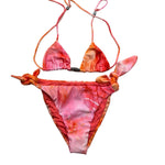 Mefui Costume 2 Pezzi Triangolo-Slip Tinta Unita per Bambina MJ250600X32 ARANCIONE MEFUI 