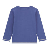 GUESS shirt girocollo tinta unita con logo  Blu per Neonato N4YI28K8HM4 BLU GUESS 