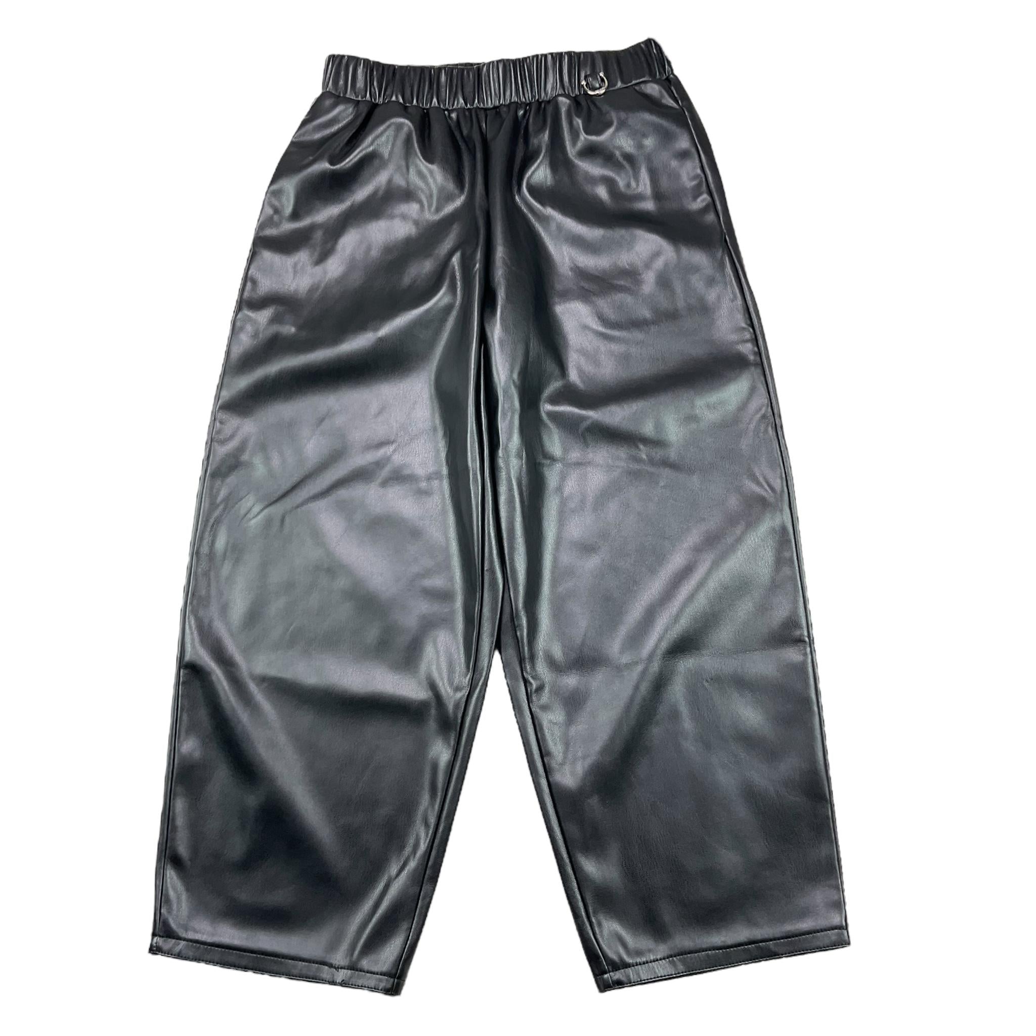 JOHN RICHMOND pantalone in ecopelle tinta unita Nero per Bambina RGA25066PA NERO JOHN RICHMOND 