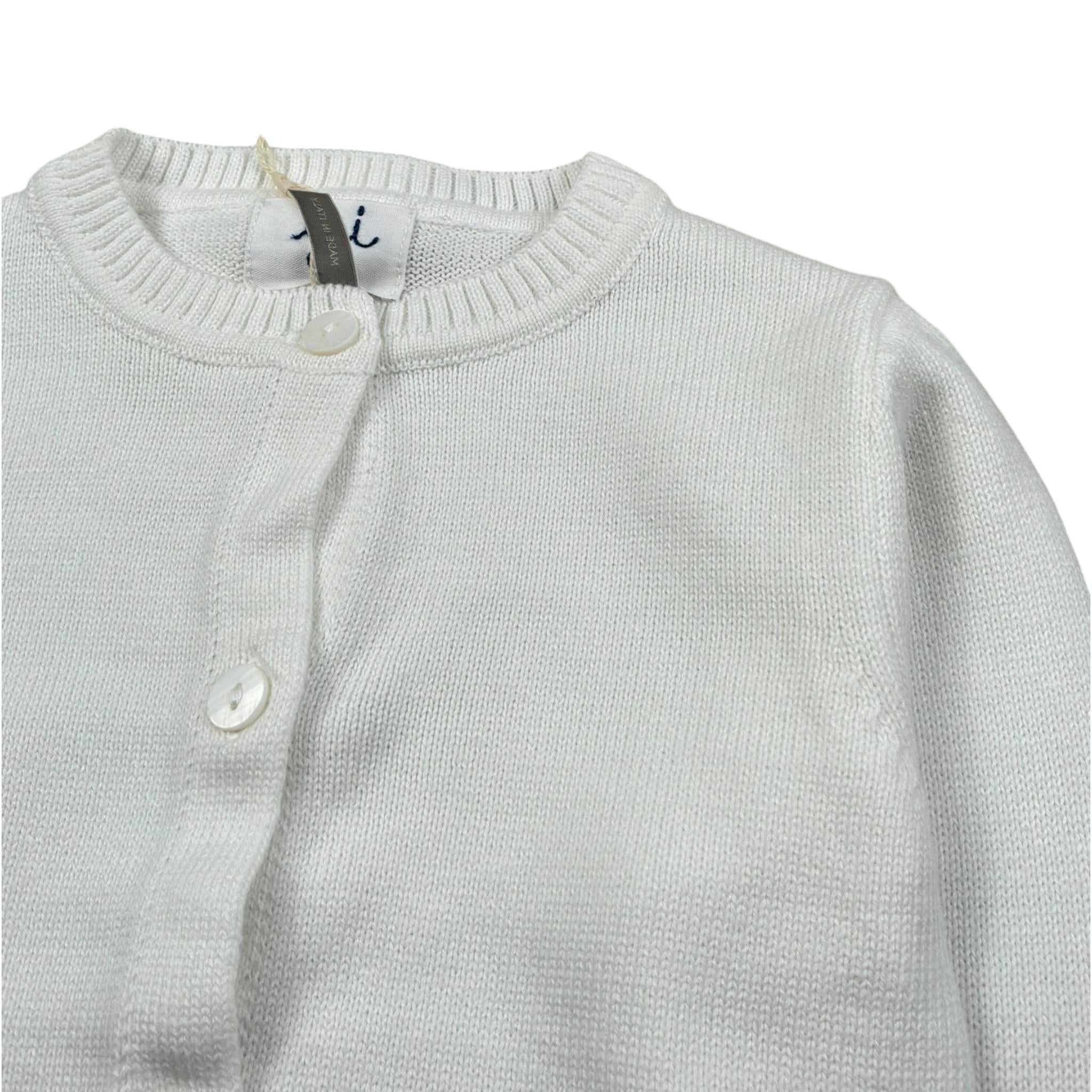 Malvi & Co Cardigan Tinta Unita per Bambino SCCI152GFMM PANNA MALVI & CO 