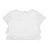 Monnalisa Camicia Mezza Manica Tinta Unita per Bambina 79E610 BIANCO MONNALISA 