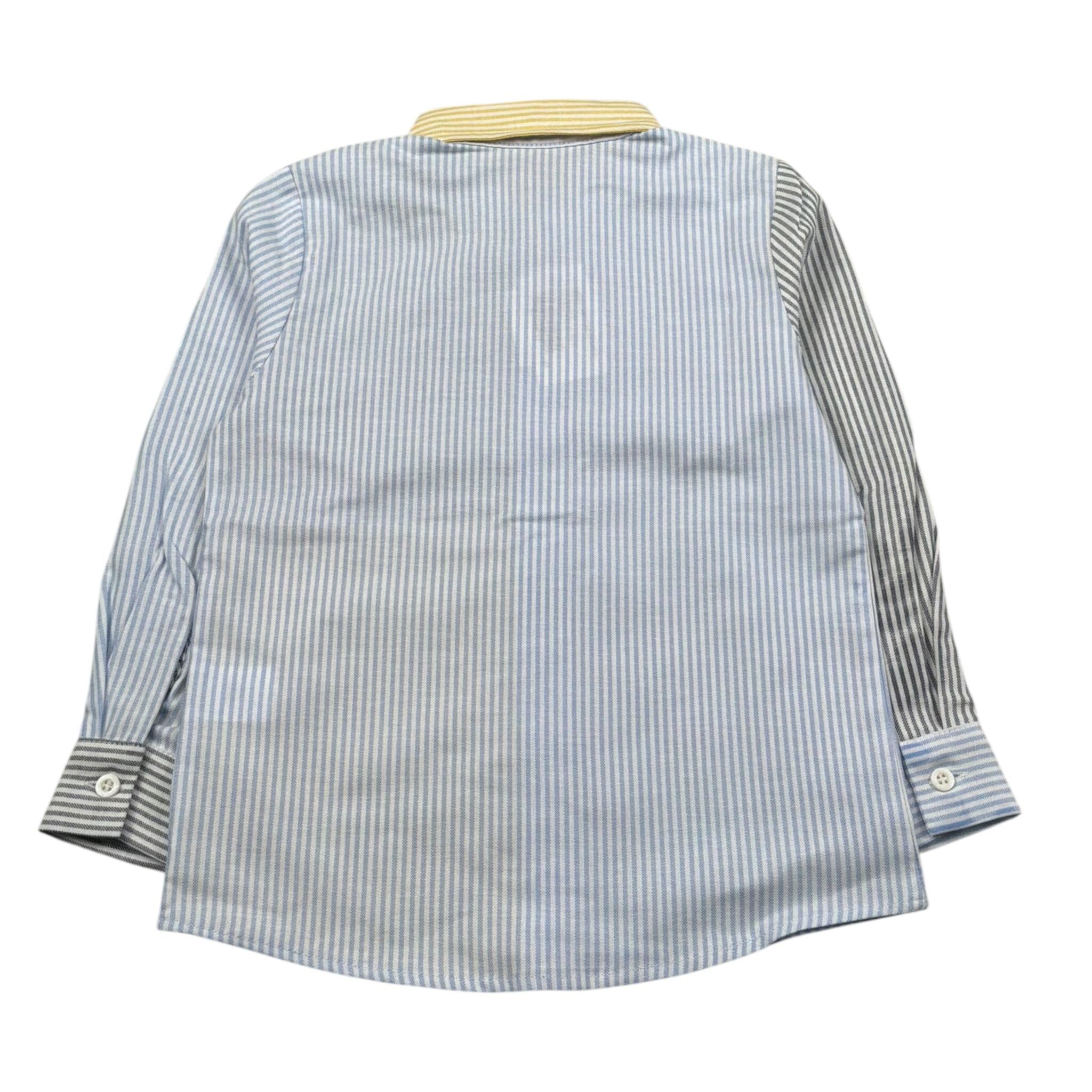 Per Te Camicia Manica Lunga Fantasia A Righe Multicolor per Neonato 33774 MULTICOLOR PER TE 