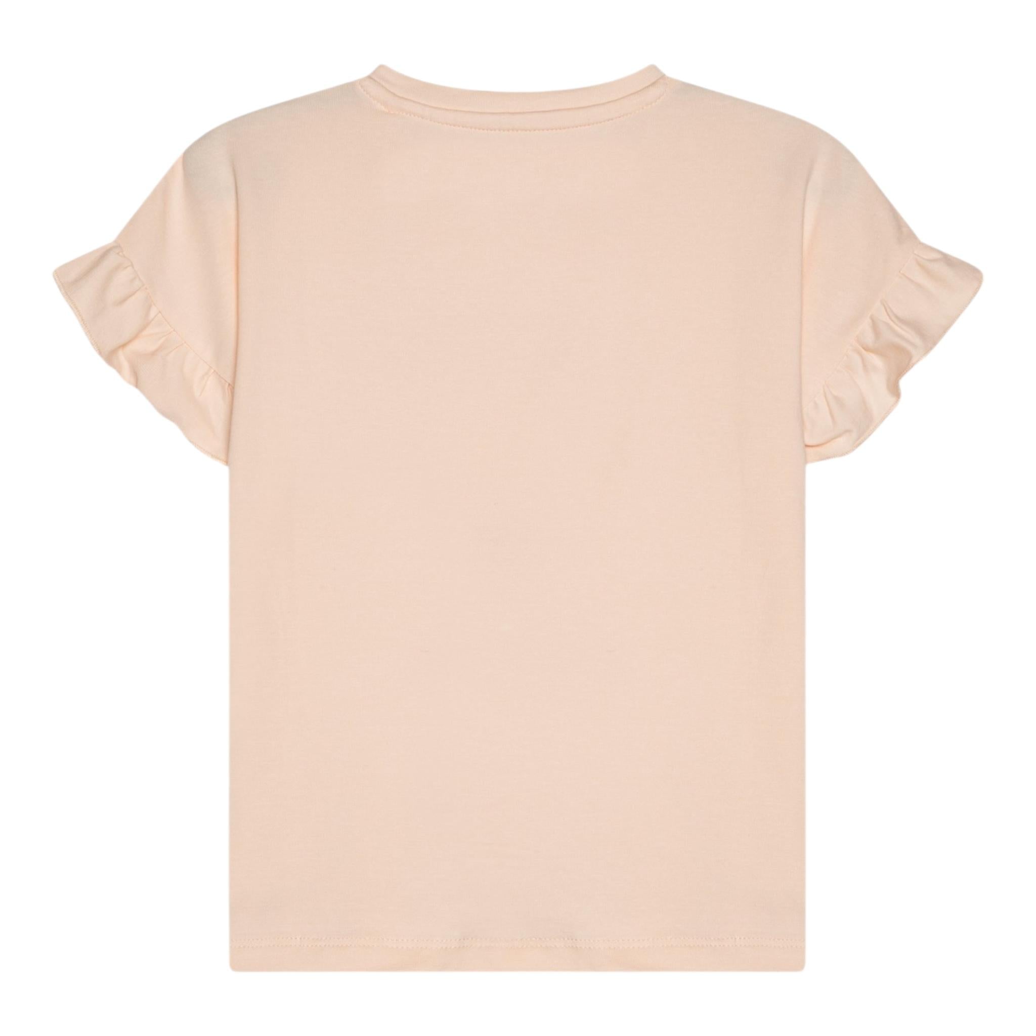 Guess T-Shirt Gircollo Tinta Unita con Stampa per Neonata K5GI02K6YW4 ROSA GUESS 