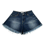 Gaelle Short In Denim Tinta Unita con Brillantini per Bambina 2746SD00310 BLU GAELLE 