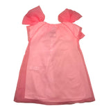 Dou Dou Abito Giromanica Con Tulle Tinta Unita Rosa Per Bambina