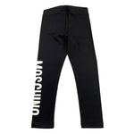 MOSCHINO leggins tinta unita con stampa logo Nero per Bambina HDP067X NERO MOSCHINO 