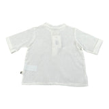 Petit Indi Polo Mezza Manica Girocollo Tinta Unita  per Neonato SS25BK7120XN BIANCO PETIT INDI 