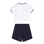 Emporio Armani Completo 2 Pezzi Polo-Bemuda per Neonato EB000389 BIANCO/BLU EMPORIO ARMANI 