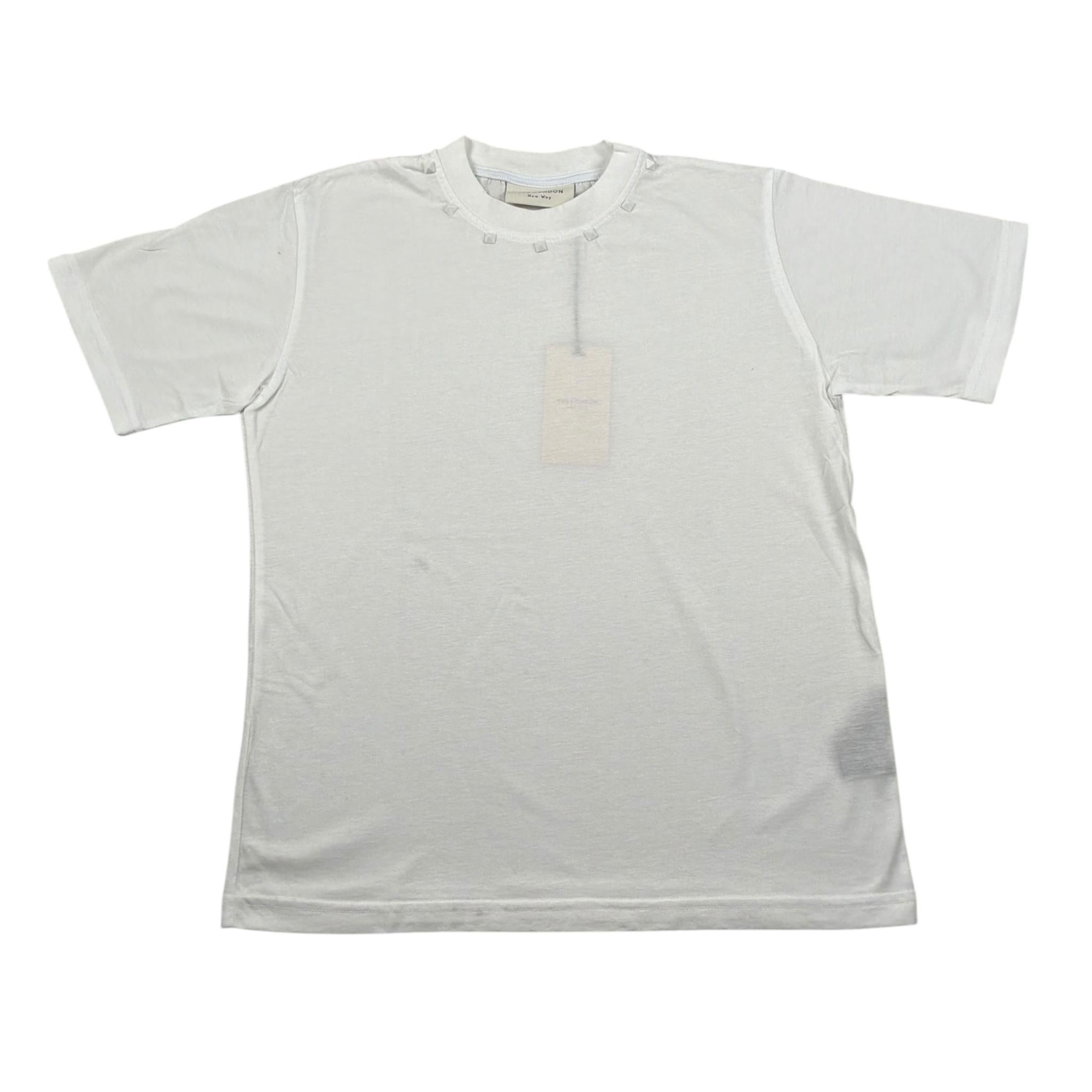 Yes London T-Shirt Girocollo Tinta Unita per Bambino JR2147 BIANCO YES LONDON 