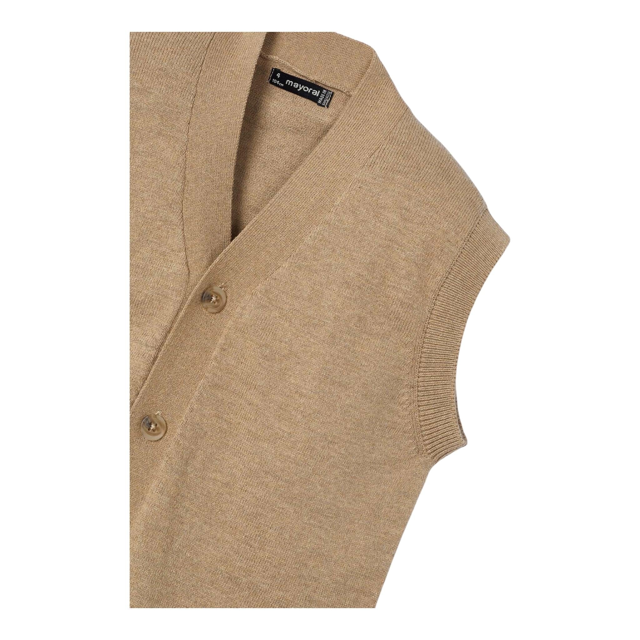 MAYORAL gilet tinta unita con bottoni Sabbia per Neonato 4345X SABBIA MAYORAL 