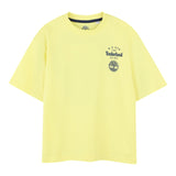 Timberland T-Shirt Girocollo Tinta Unita con Stampa per Bambino T60429 GIALLO TIMBERLAND 