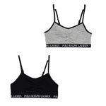 Ralph Lauren Set 2 Top Bicolore per Bambina 4P5017 NERO/GRIGIO RALPH LAUREN 