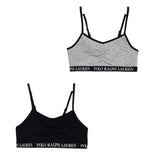 Ralph Lauren Set 2 Top Bicolore per Bambina 4P5017 NERO/GRIGIO RALPH LAUREN 