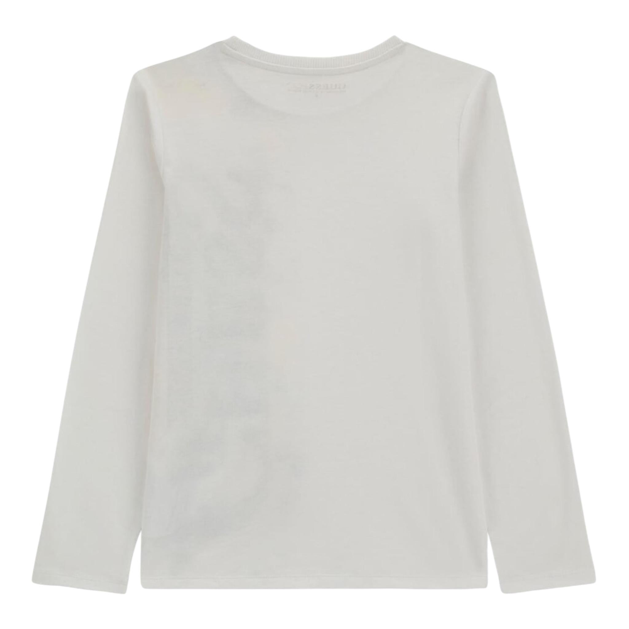 GUESS shirt girocollo tinta unita con stampa logo Bianco per Bambino L4YI36K8HM4 BIANCO GUESS 