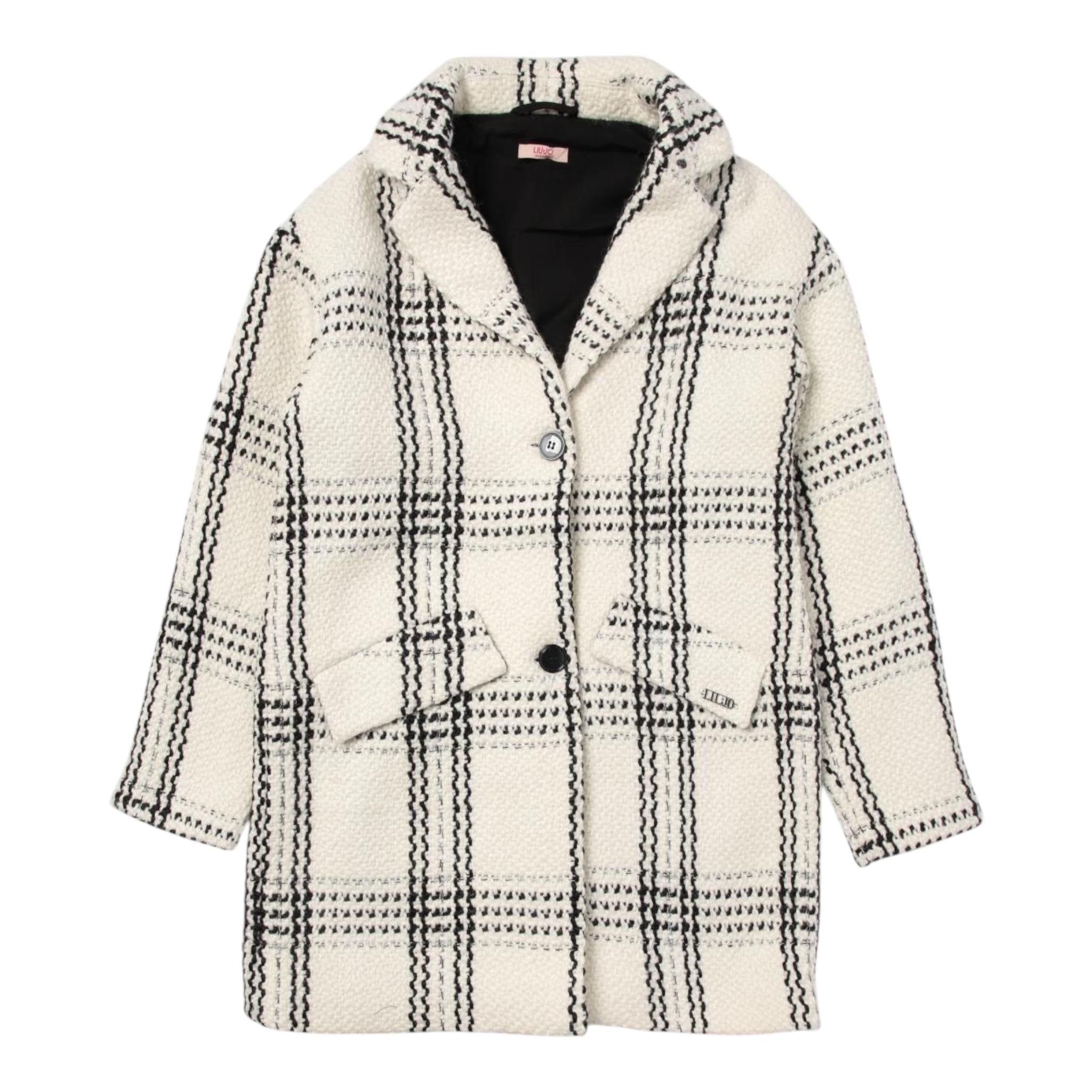LIU JO cappotto tinta unita con bottoni e fantasia Bianco per Bambina GF4043T3975 BIANCO LIU JO 