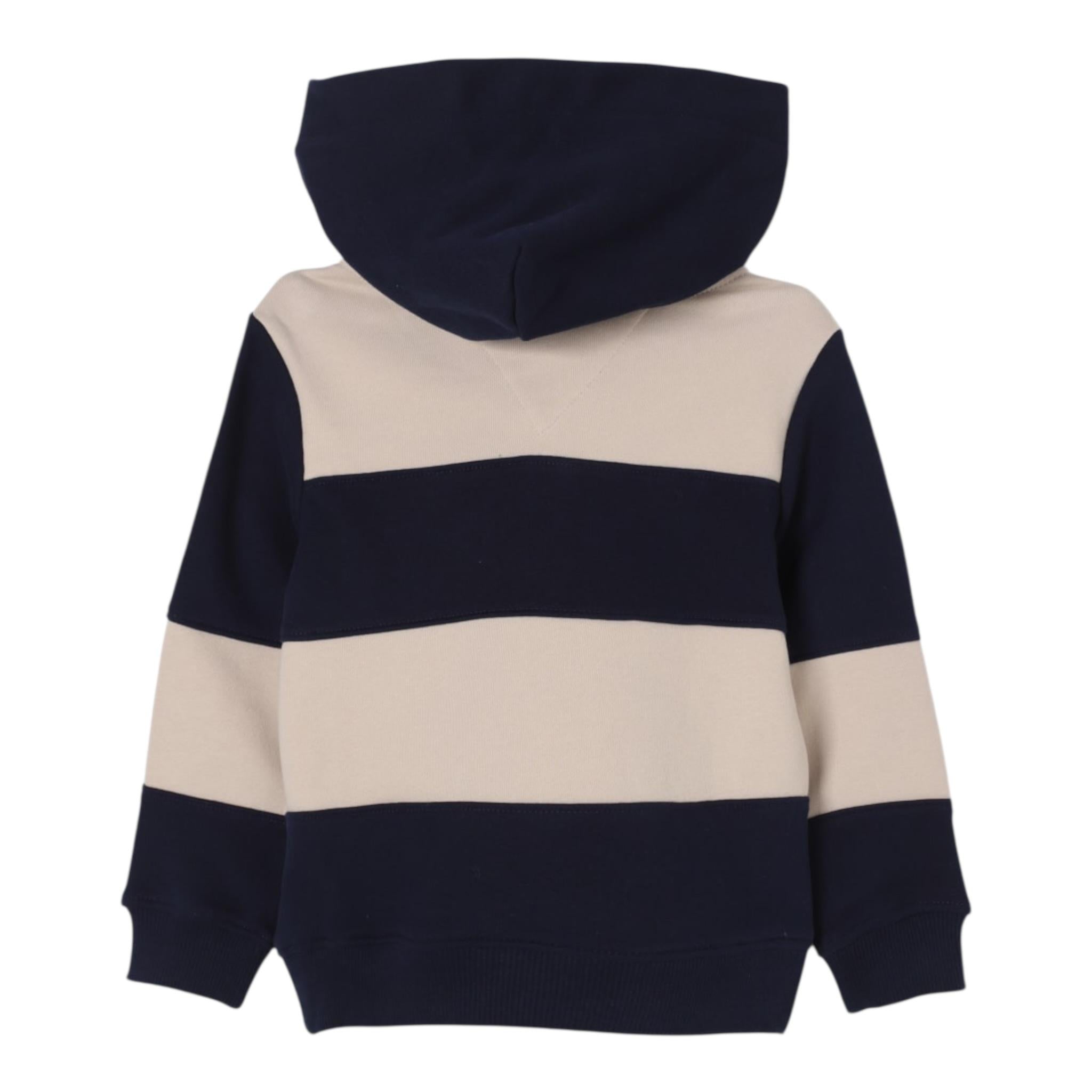 Tommy Hilfiger Felpa Bicolore con Cappuccio per Bambino KB0KB09313 BLU TOMMY HILFIGER 