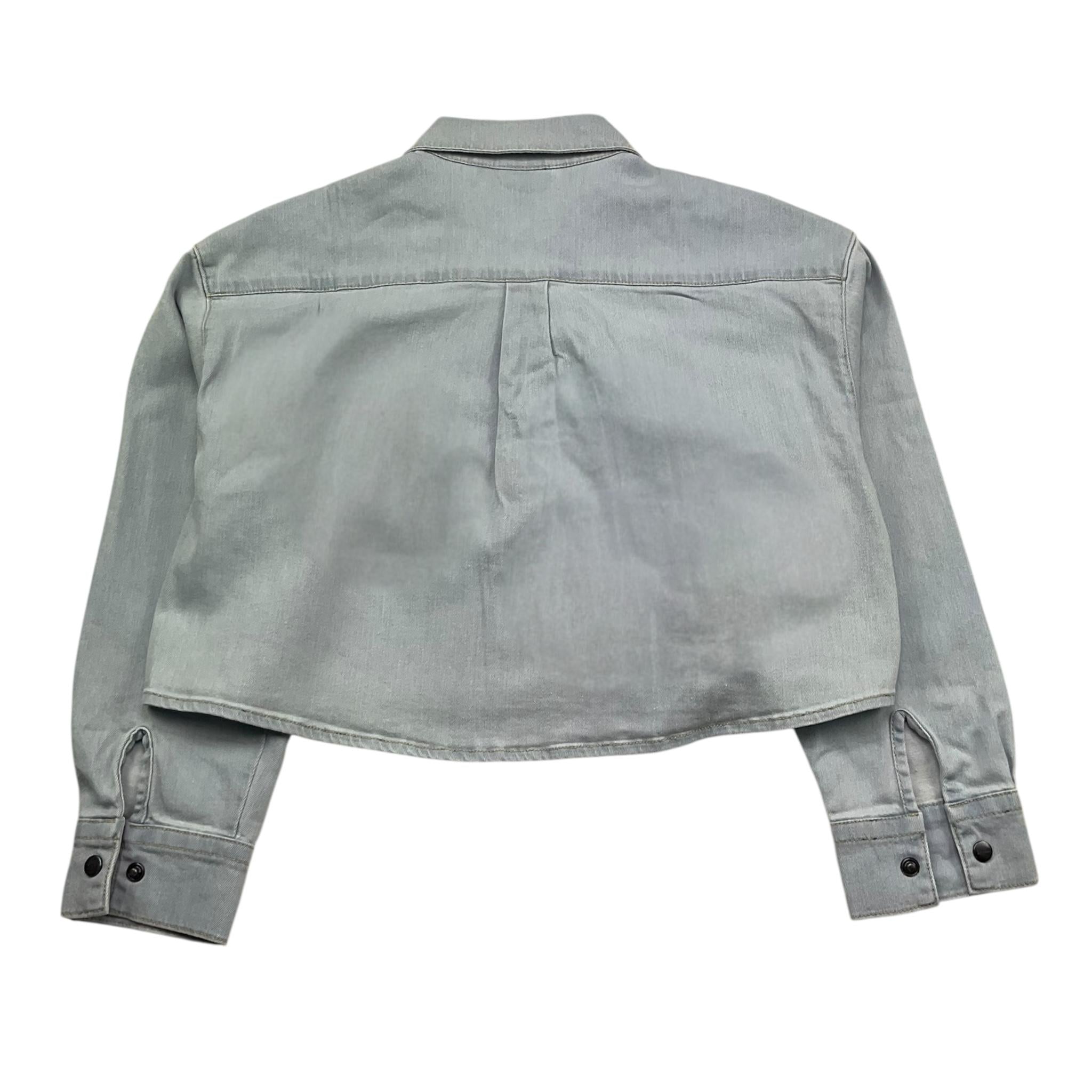 Aspesi Camicia Manica Lunga Tinta Unita per Bambina S25034CLJ0037 AZZURRO ASPESI 