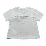 M+E' T-Shirt Girocollo Tinta Unita con Stampa per Neonata UE1389 BIANCO M+E' 