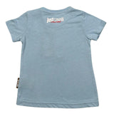 Just Cavalli T-Shirt Girocollo Tinta Unita con Cuore per Neonata JIP26033TS AZZURRO JUST CAVALLI 