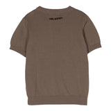 Neil Barrett T-Shirt In Maglia Girocollo Tinta Unita Marrone Per Bambino