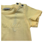 Trussardi T-Shirt Girocollo Tinta Unita con Logo per Neonato TIP26010TS GIALLO TRUSSARDI 