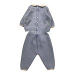 MARLU' completo 2 pezzi maglia-pantalone tinta unita Azzurro per Neonato IF5250 AZZURRO MARLU' 